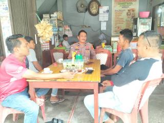 Kanit Binmas Polsek Reteh Ciptakan Cooling System di Warung Kopi